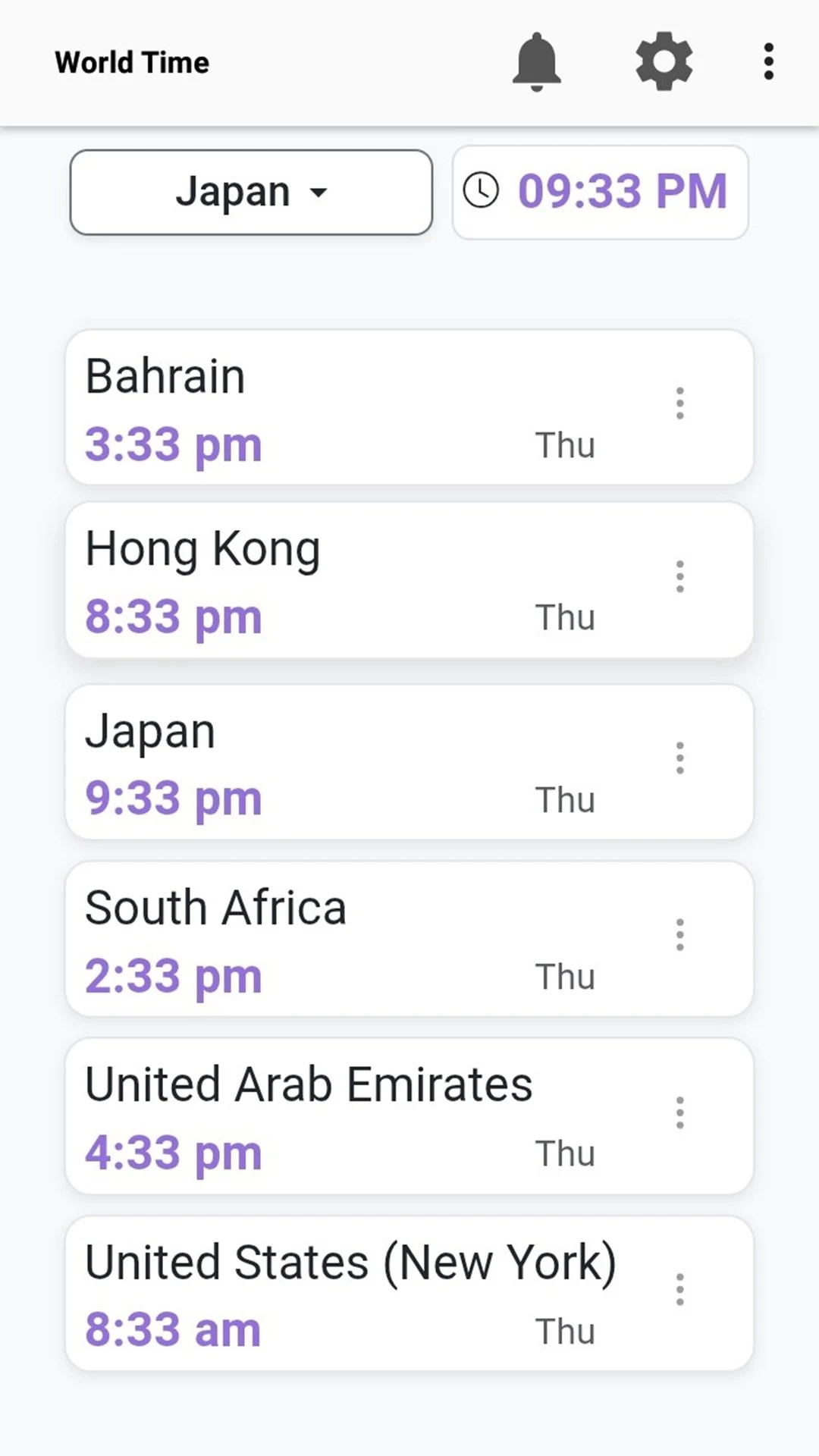 World Clock & Time Converter screenshot
