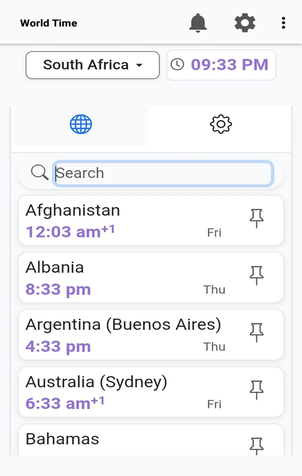 World Clock & Time Converter screenshot